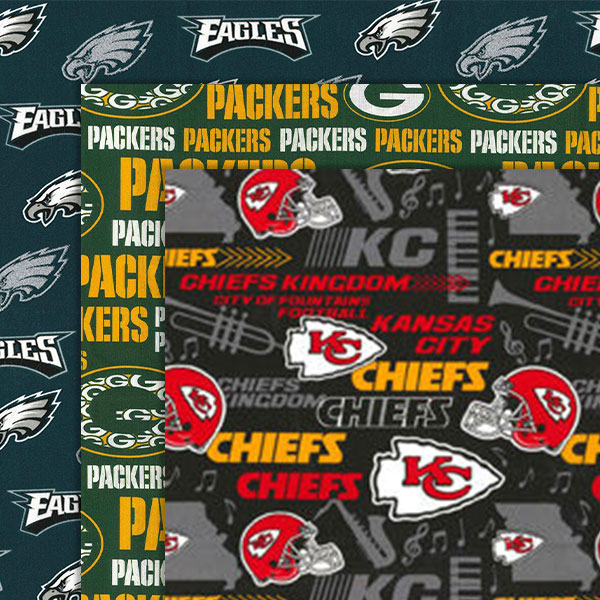 Shop NFL fabrics at JOANN stores.