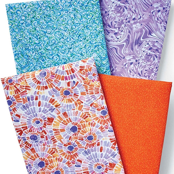 Colorful Keepsake Calico Cotton fabric samples