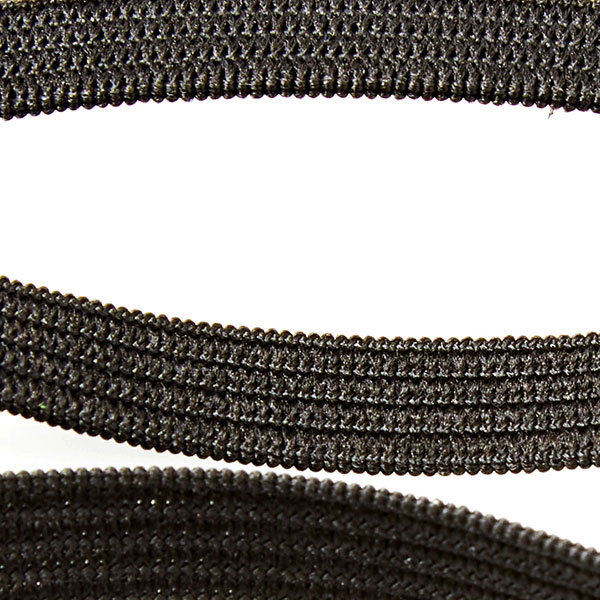 black knit elastic