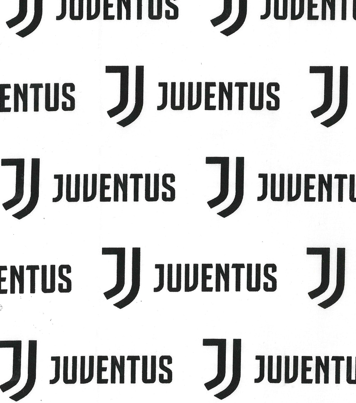 Juventus Football Club Cotton Fabric Logo