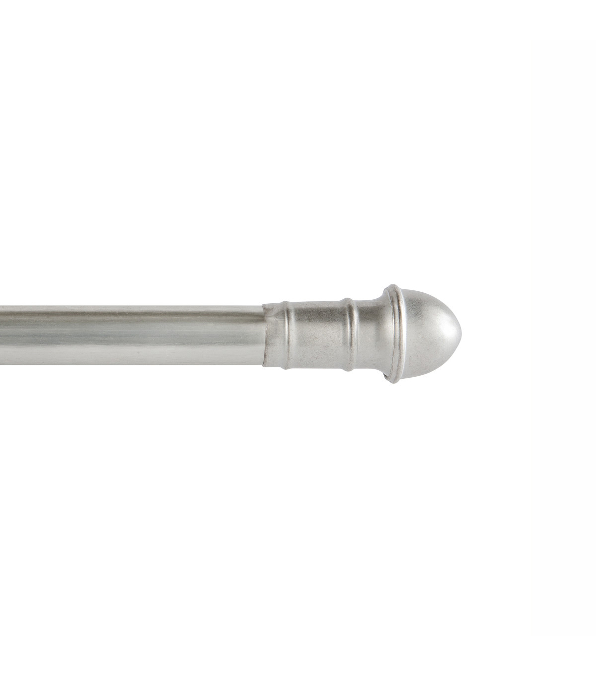 Cafe Rod Acorn Finial Satin Nickel 28 To 48 Inch Joann Kenney Dresden Café Curtain Rod Nickel