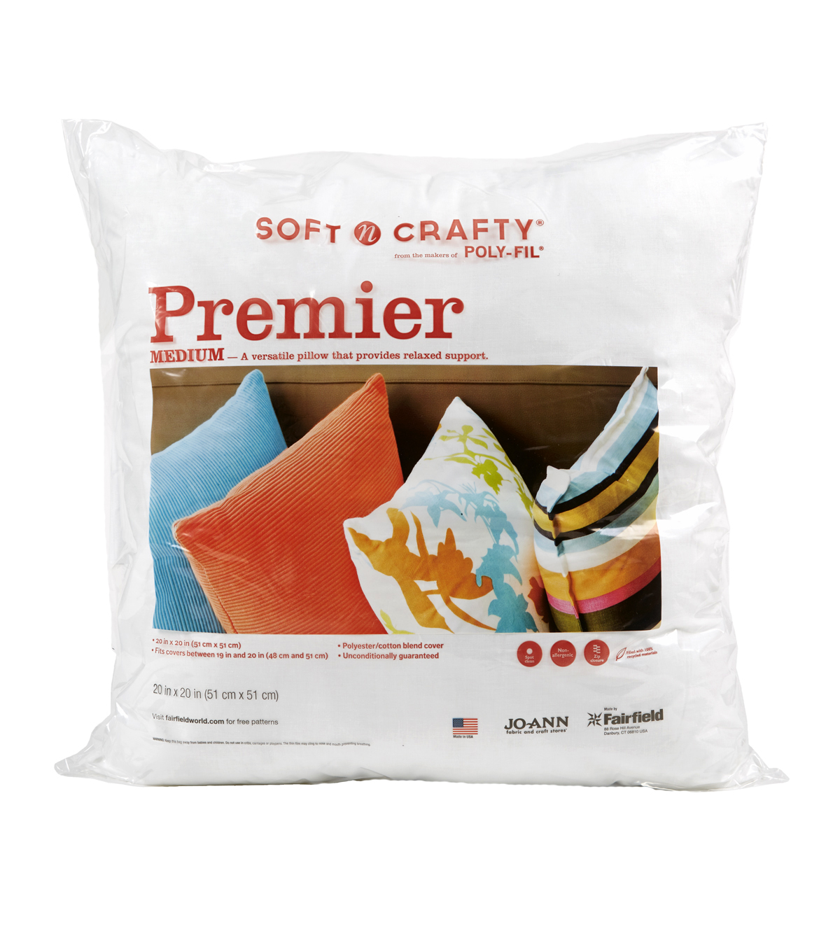 Poly Fil Premier 20x20 Accent Pillow Insert Joann Poly Fil Premier 20x20 U0022 Accent Pillow Insert