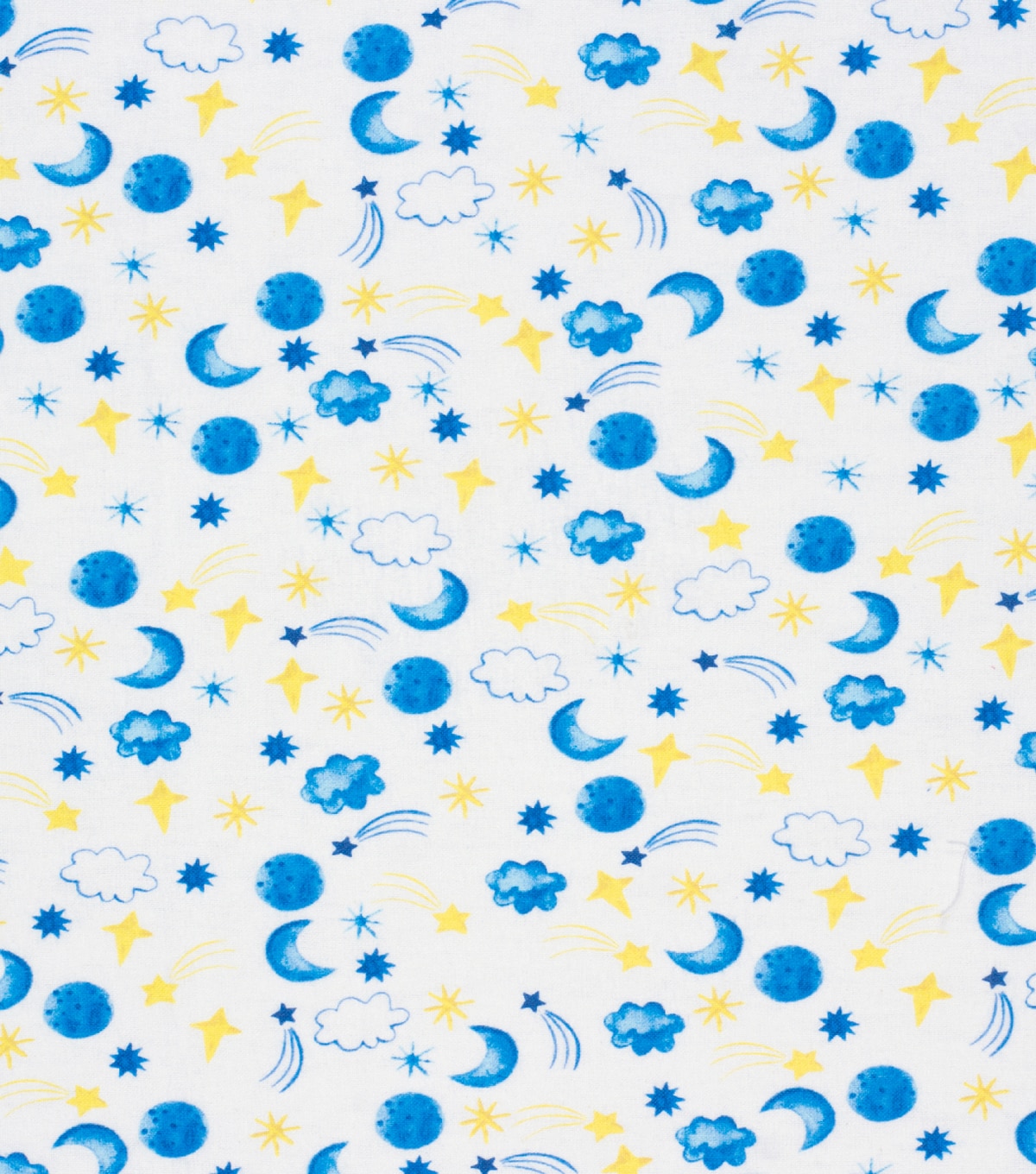 Nursery Flannel Fabric Stars And Planets In The Night Sky | JOANN