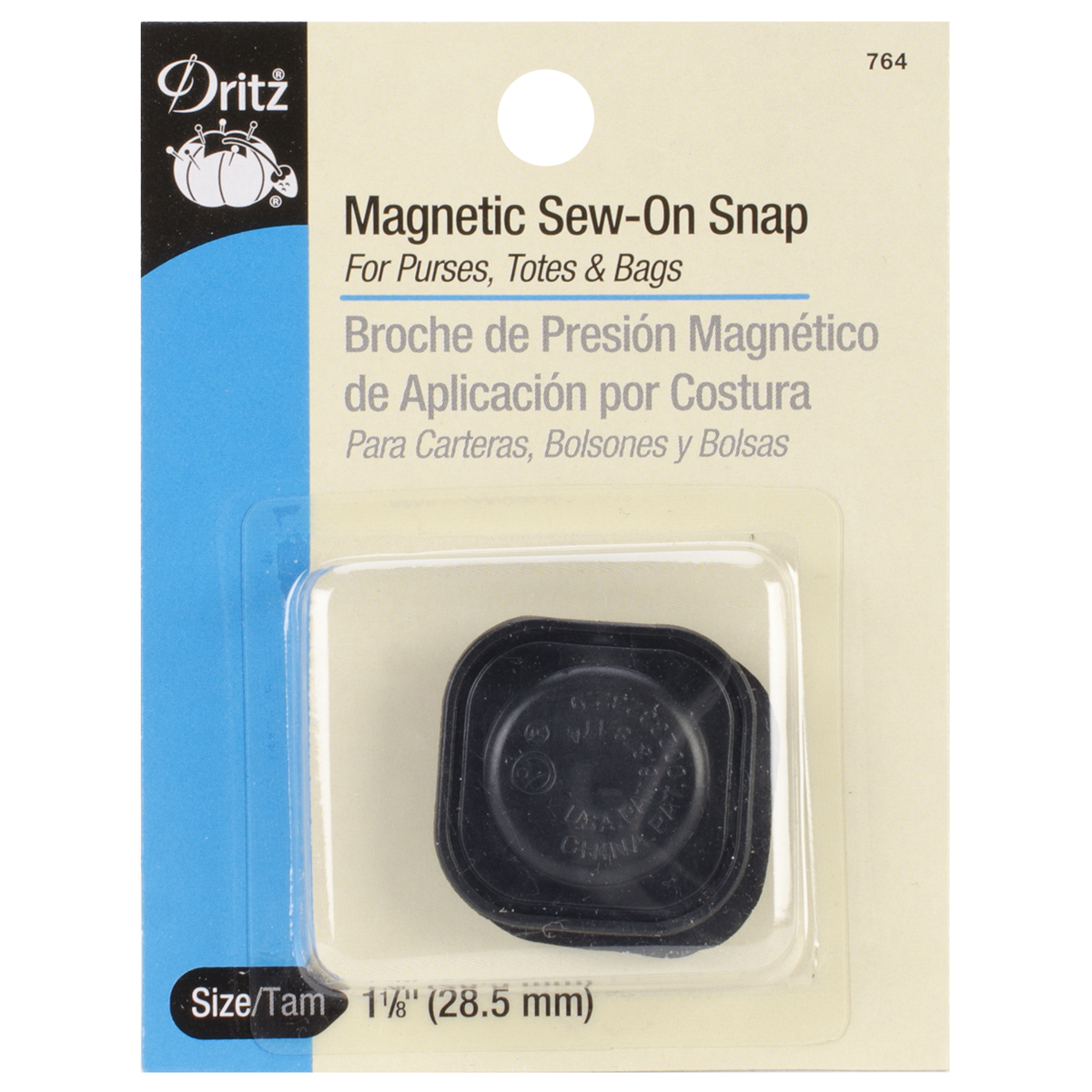 Square Magnetic Snaps 1 8 Black Pair Joann Dritz 1 13 U0022 Magnetic Sew On Snap