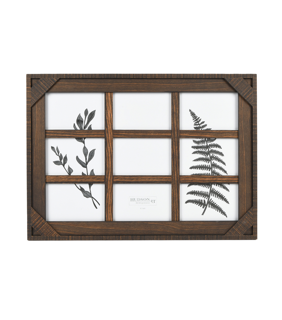 Wood 9 Image Wall Frame Walnut Crosshatch Joann Wood 9 Image Wall Frame 4 U0027 U0027x6 Walnut