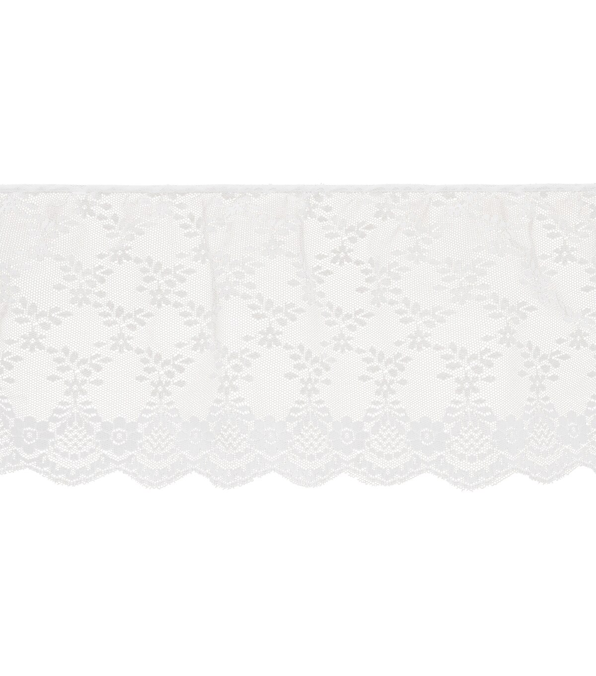 Simplicity Fancy Lace Ruffled Trim 7'' White | JOANN