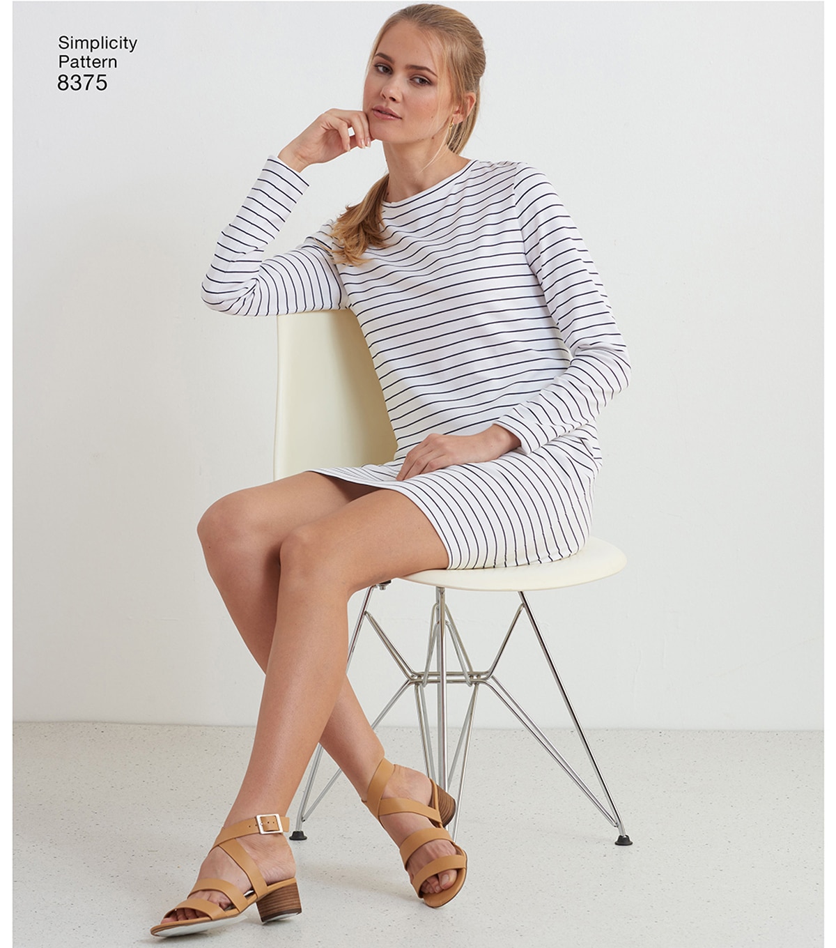 Simplicity Pattern 8375 Misses' Knit Dress or Top-Size A (XXS-XXL)
