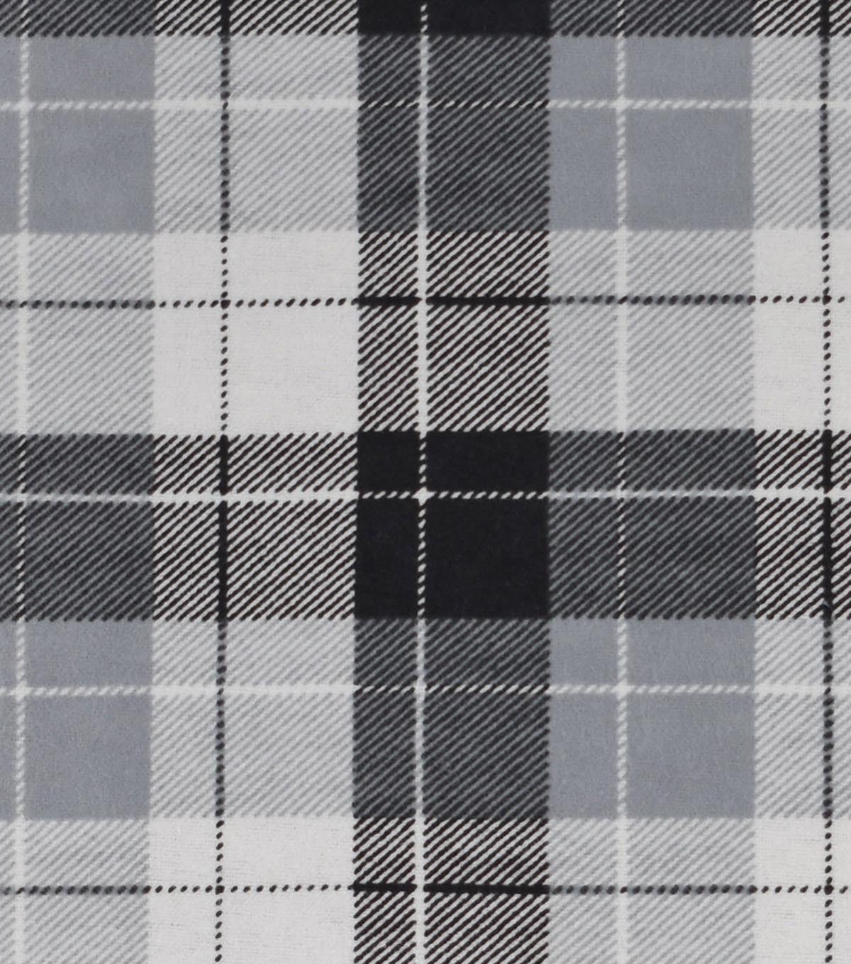 Snuggle Flannel Fabric -Gray Plaid | JOANN