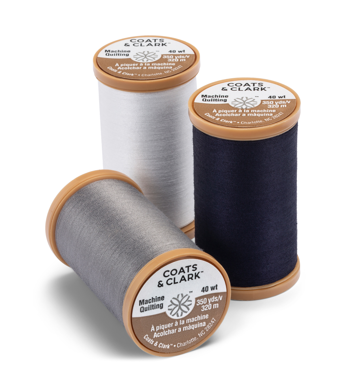 Coats Thread /& Zippers Machine Quilting Cotton Thread Navy 350-Yard
