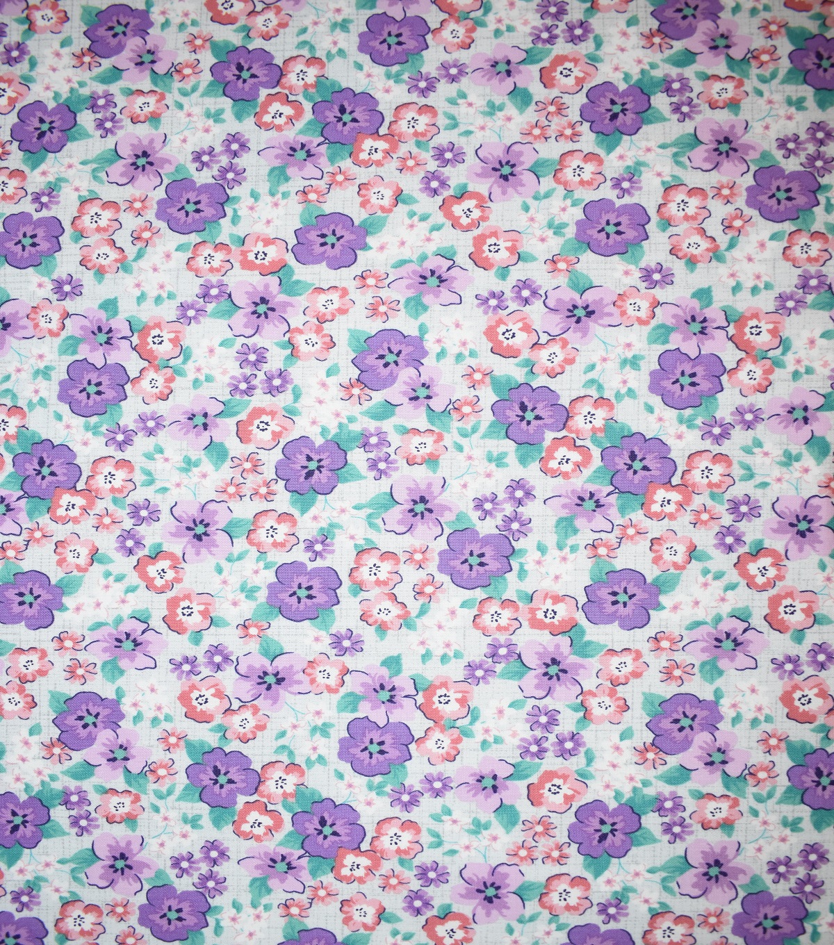 Novelty Cotton Fabric Mini Floral Purple | JOANN