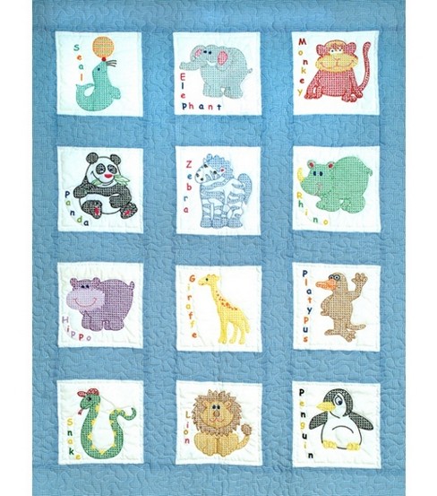 Jack Dempsey Stamped Nursery Quilt Blocks Zoo Animals Joann Jack Dempsey Stamped Nursery Quilt Blocks Zoo Animals