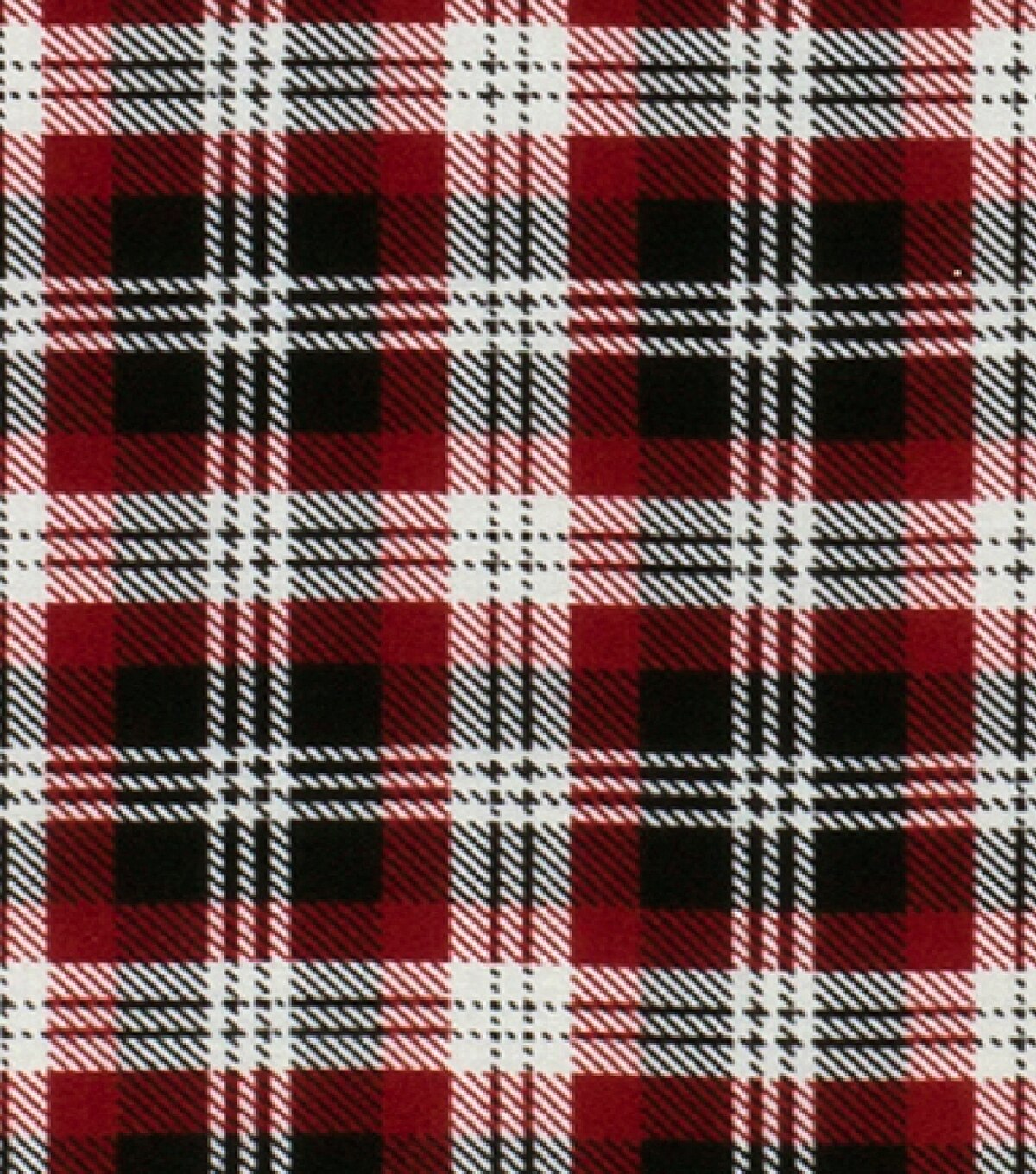 Christmas Cotton Fabric Holiday Red Black Plaid | JOANN