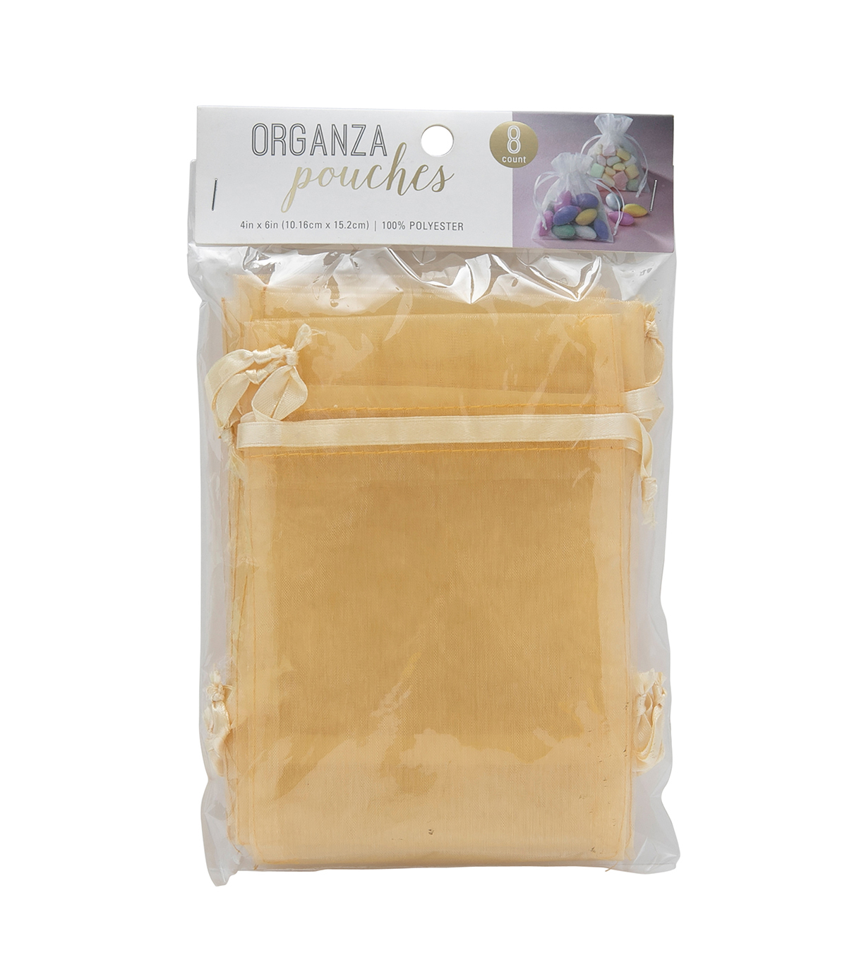 8pk 4 X6 Organza Bags