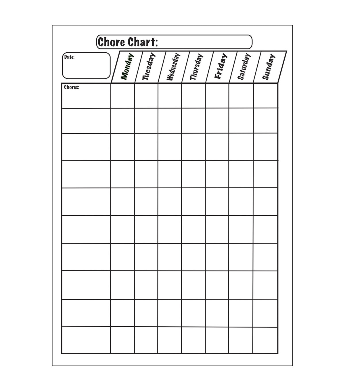 Chore Chart Images