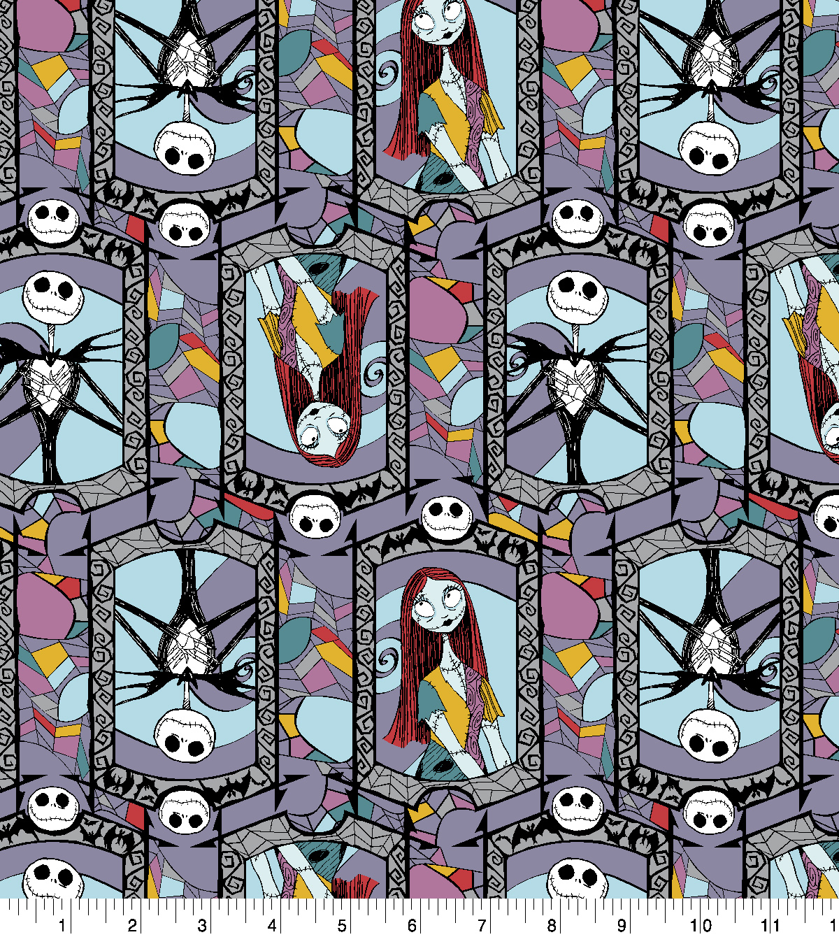 nightmare before christmas halloween cotton fabric 43u0022 stained glass - Nightmare Before Christmas Pictures nightmare before christmas halloween cotton fabric 43u0022 stained glass - Nightmare Before Christmas Pictures