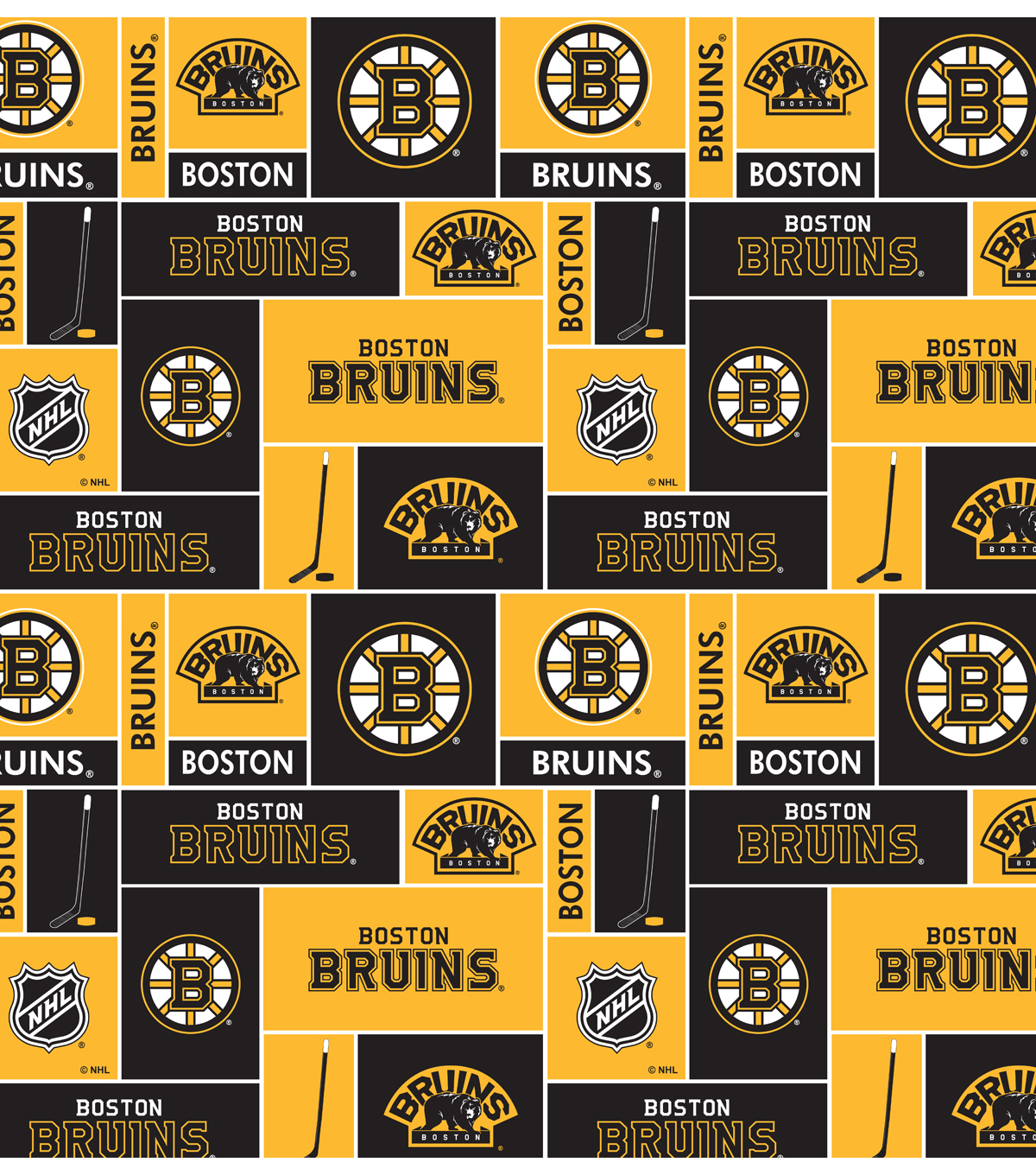 Boston Bruins Cotton Fabric 43 Block Joann Boston Bruins Cotton Fabric 43 U0027 Block
