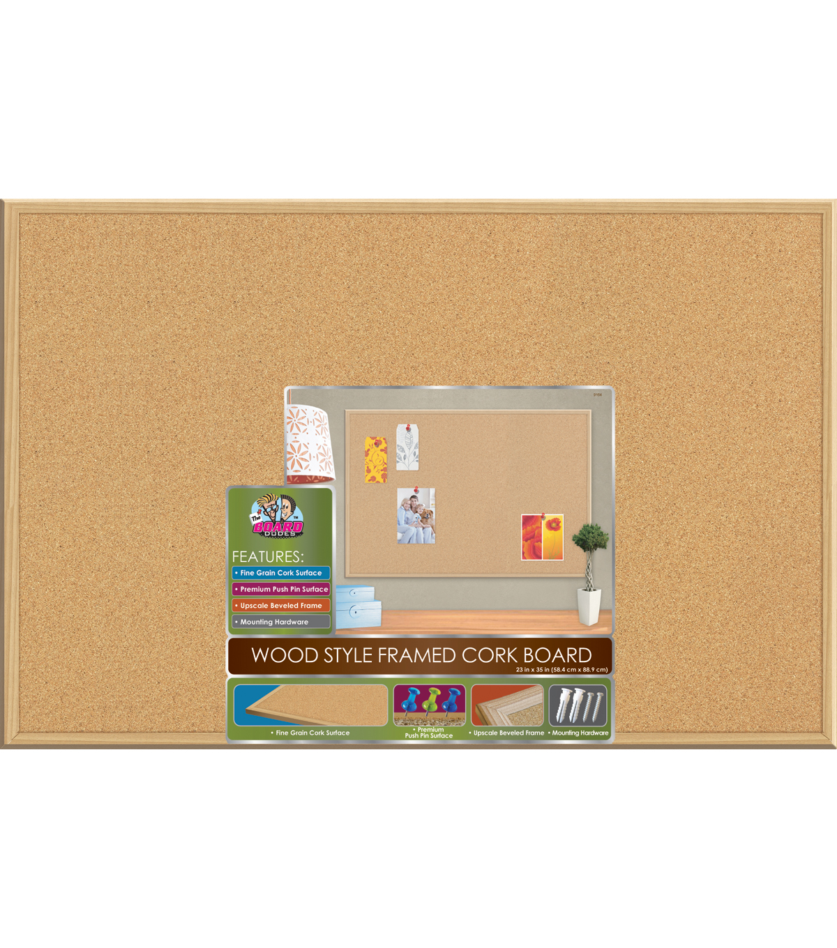 23x35 cork board cork bulletin board joann