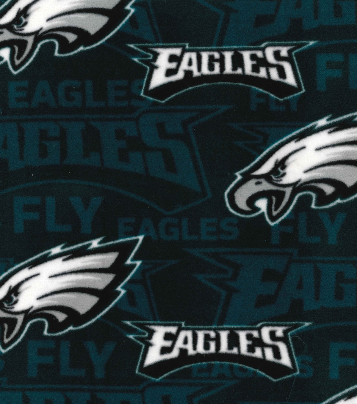 Philadelphia Eagles Fleece Fabric Fly Eagles Fly