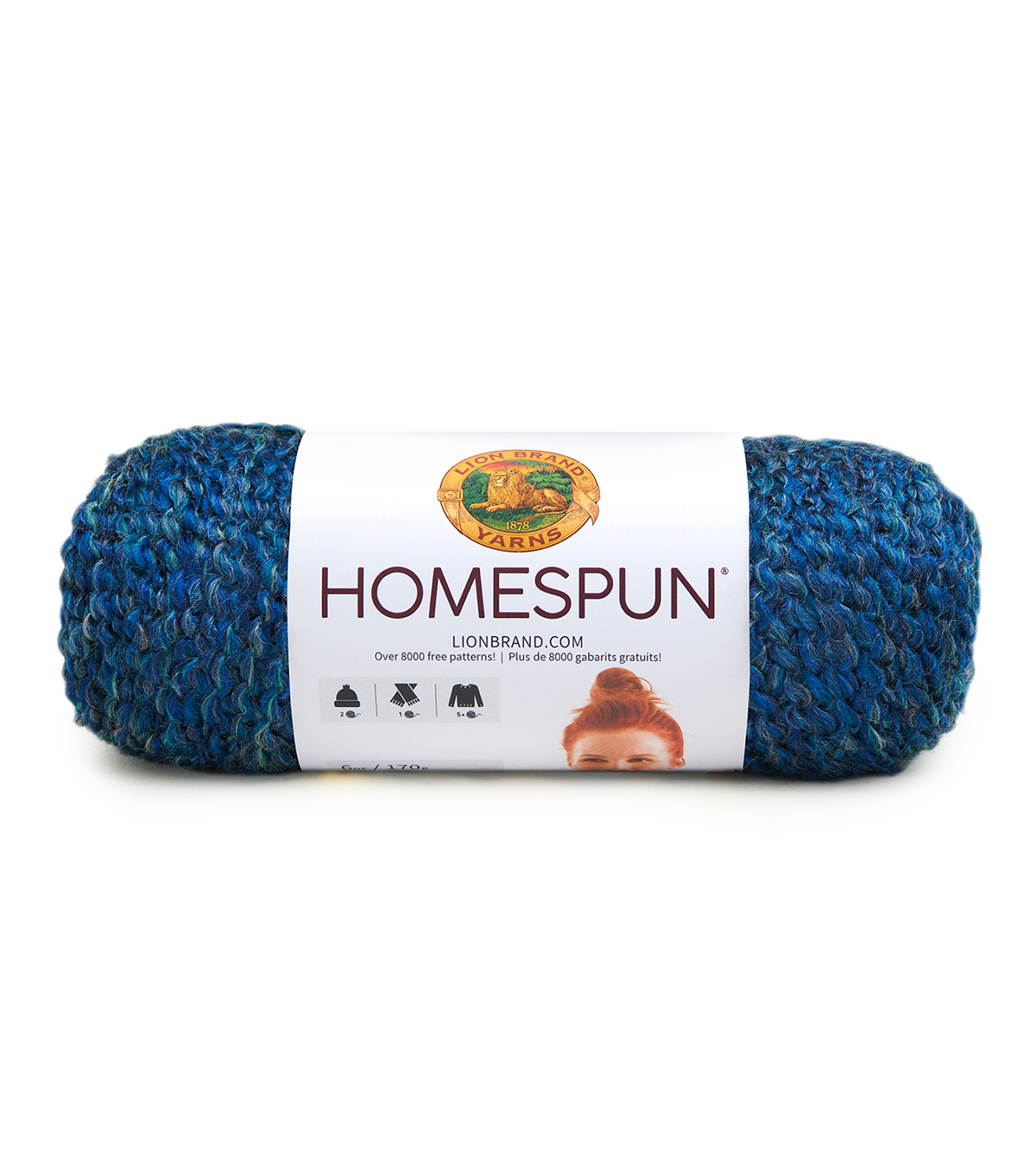 Lion Brand Homespun Yarn - Hepple White