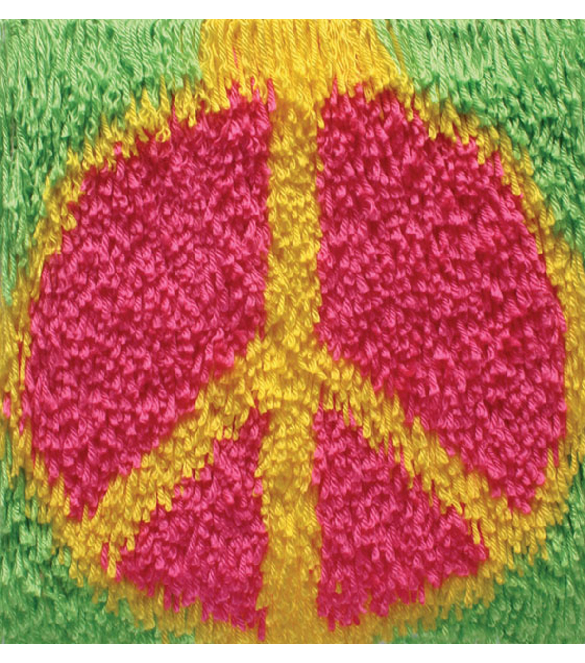 Gy Latch Hook Kit 12 X12 Peace Sign