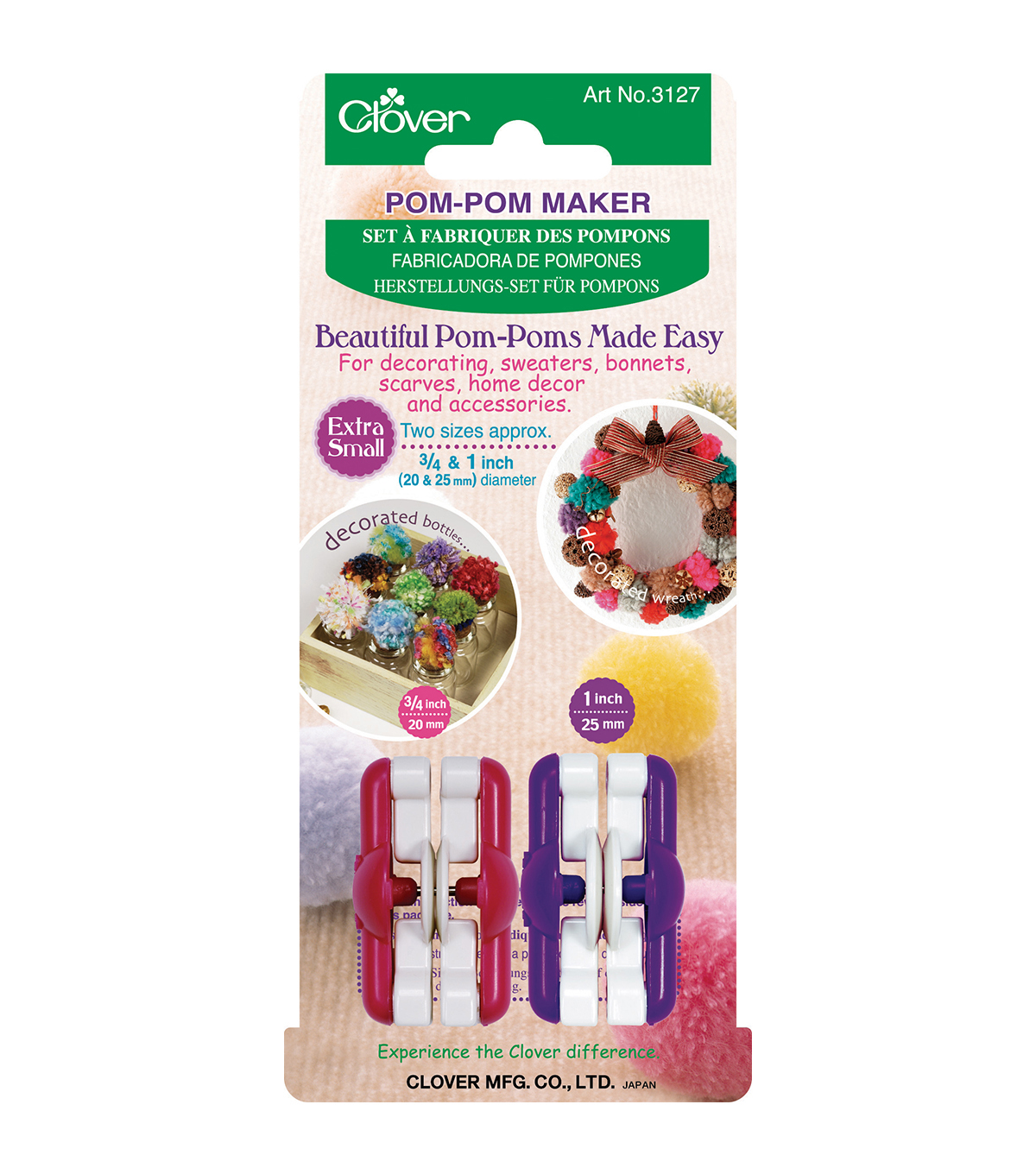 Clover 3127 Extra Small Round Pom-Pom Maker