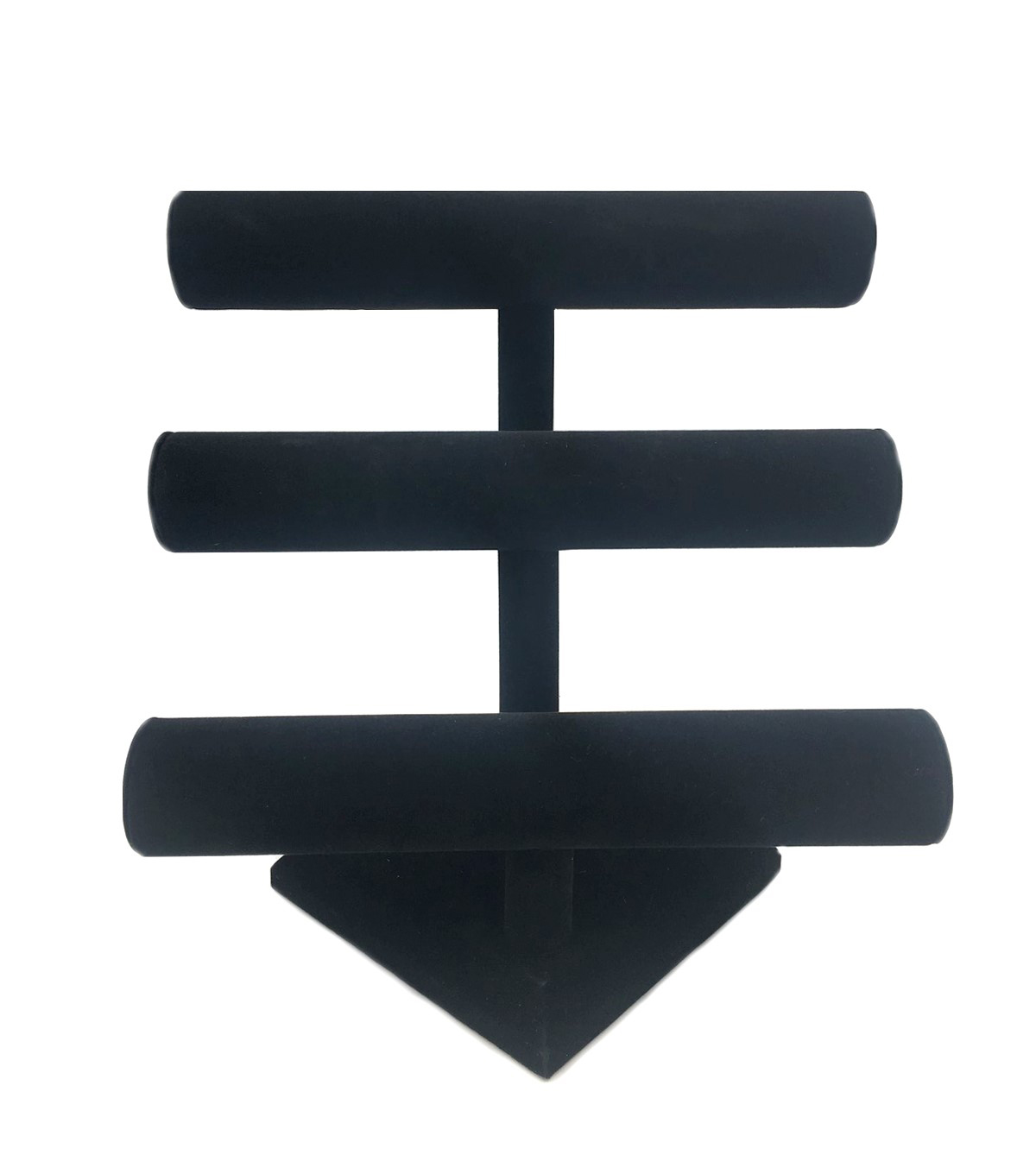 Darice Triple Bar Jewelry Stand 12 X12 Black Velvet Joann Darice Velvet Triple Bar Jewelry Stand Black