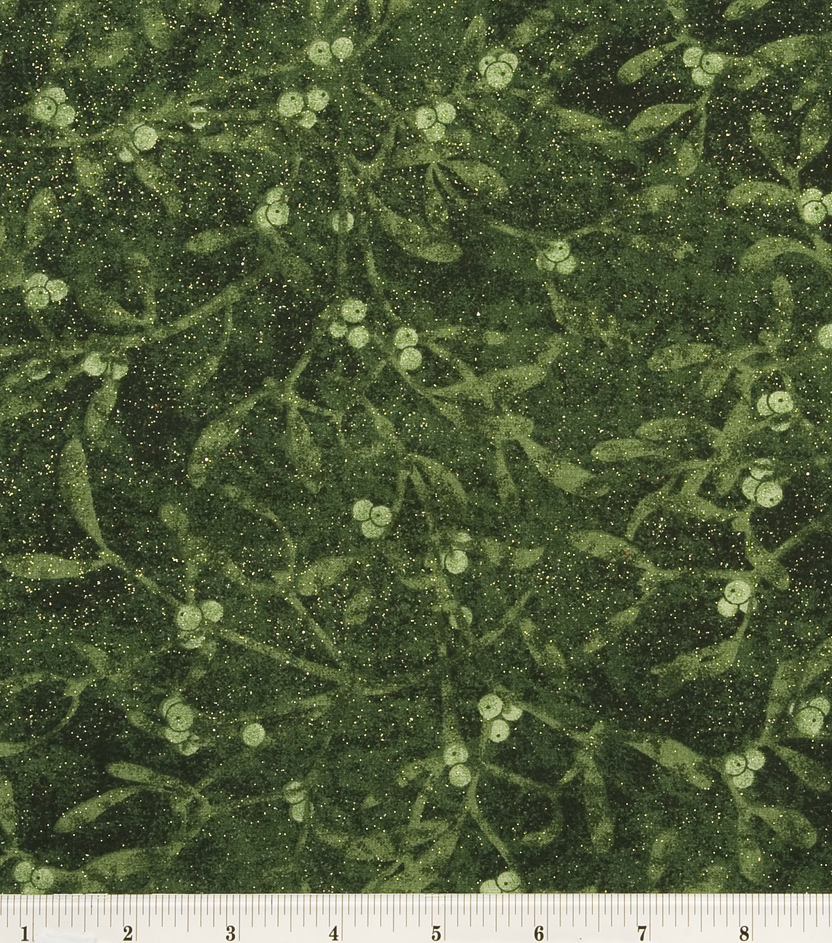 holiday inspirations fabric mistletoe with glitter joann