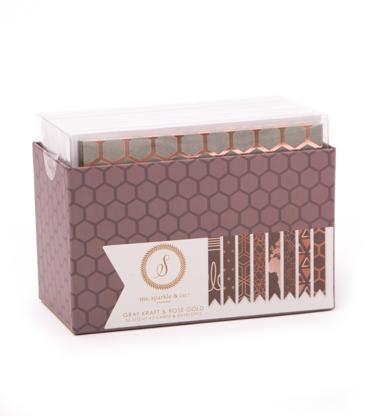 ms sparkle co a2 cards envelopes gray kraft rose gold joann