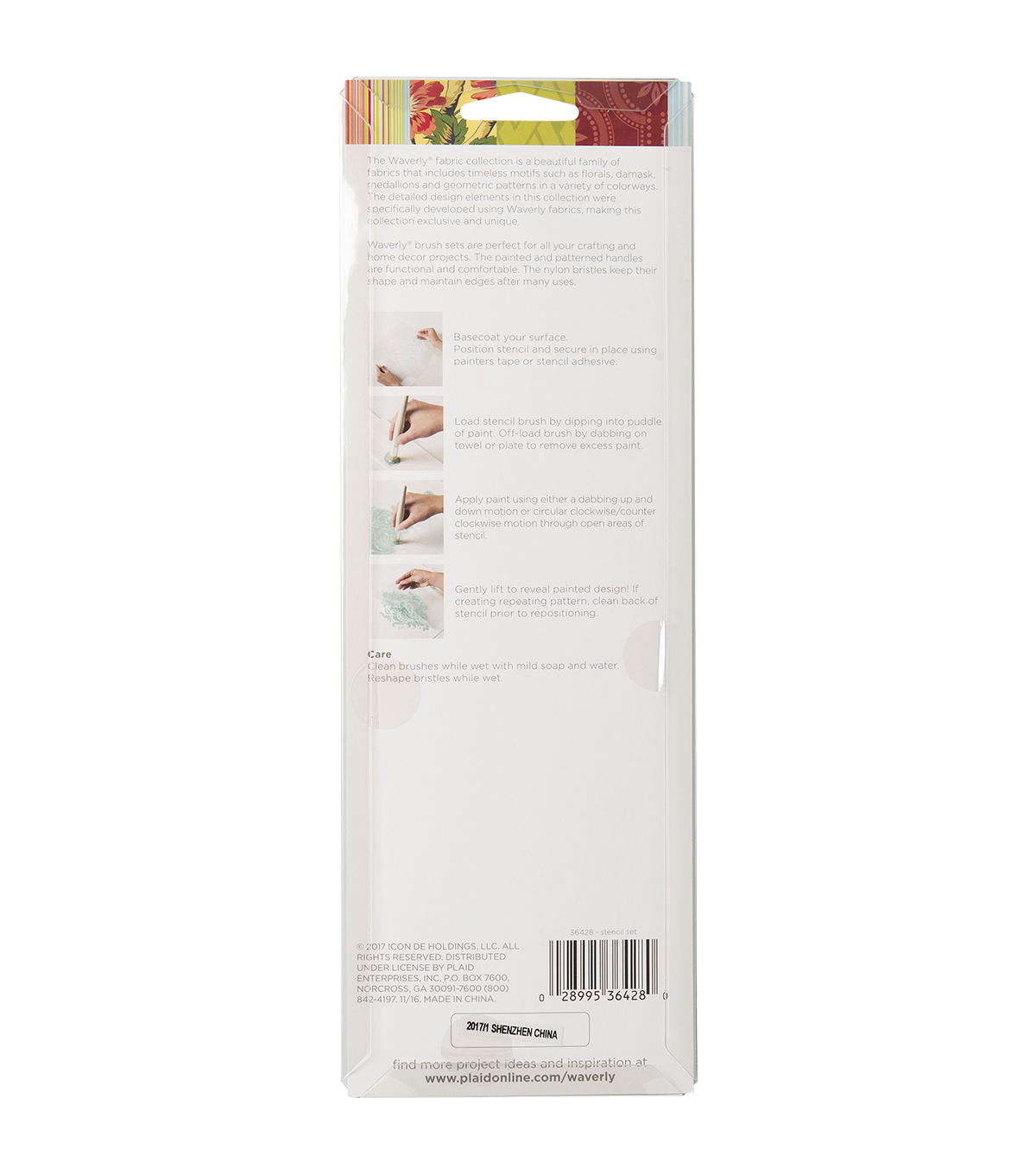 Waverly Inspirations Brushes Stencil Brush 1