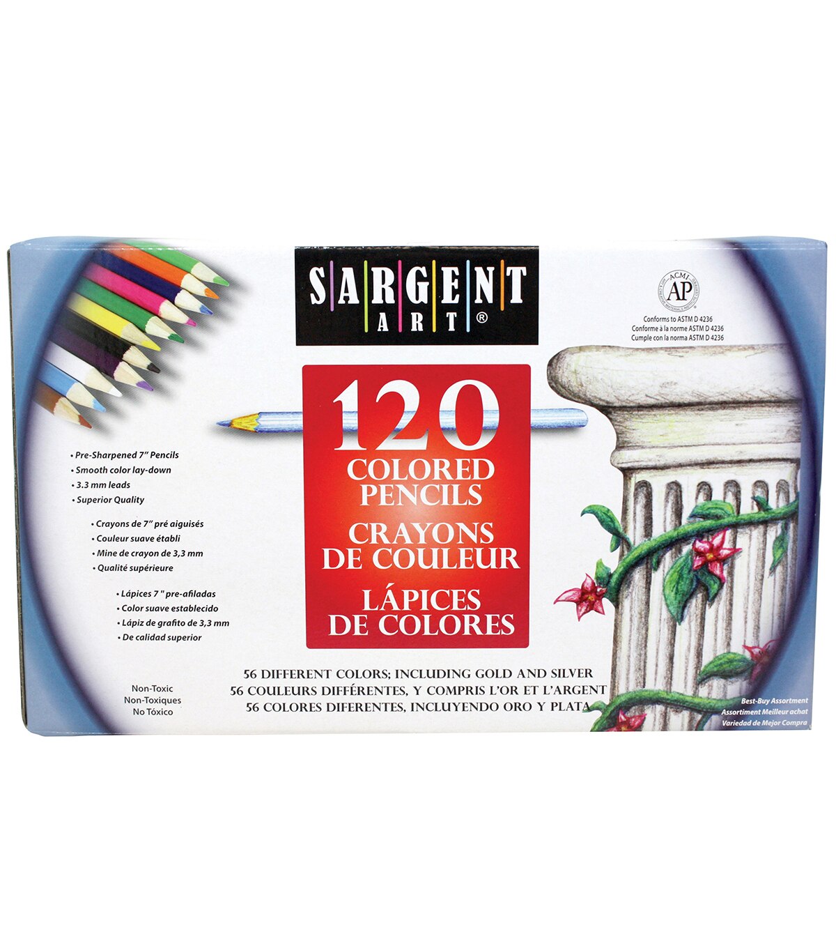 Sargent Art 120 Pk Colored Pencils
