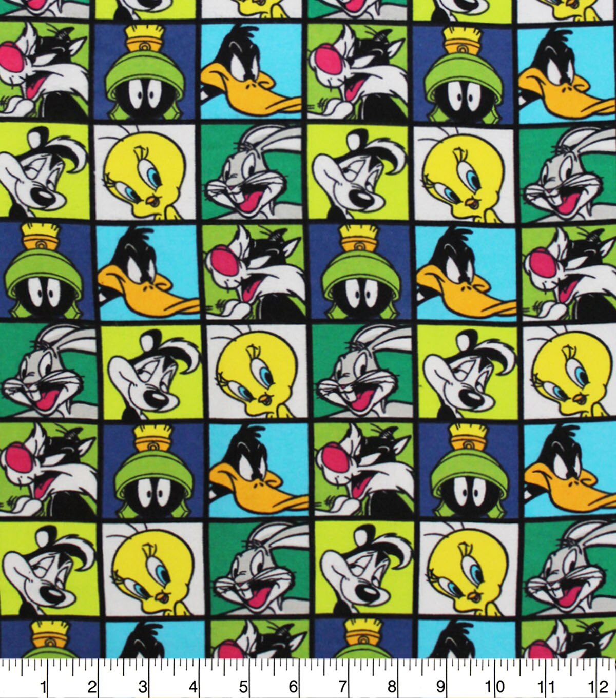 Looney Tunes Flannel Fabric-Character Block | JOANN - A Day At The Links Looney Tunes Value