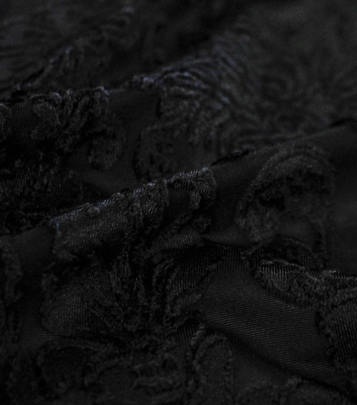 Casa Embellish Ember Scroll Velvet Burnout Fabric Black | JOANN