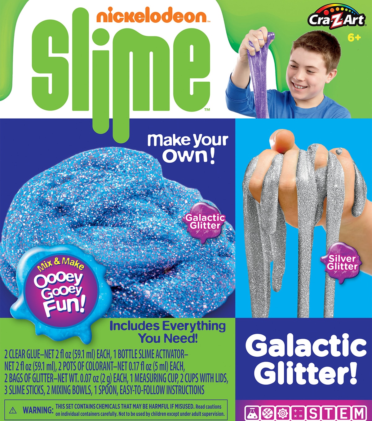 Nickelodeon Galactic Glitter Slime Making Kit