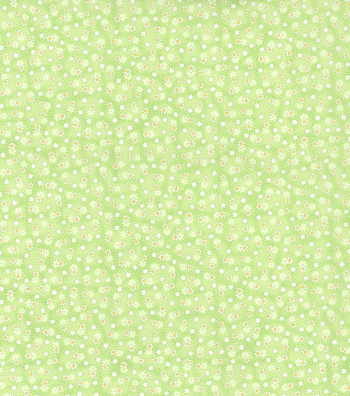 Keepsake Calico Cotton Fabric Green Small Daisy | JOANN