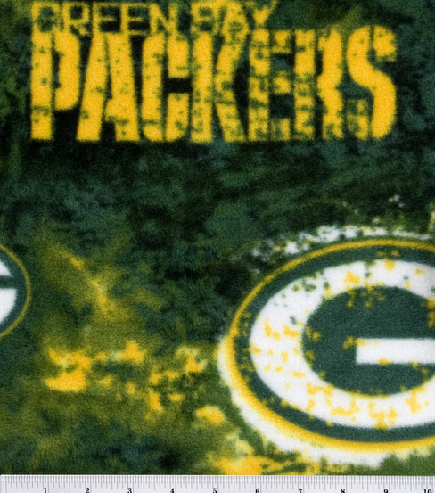 green bay packers logo fleece fabric 58 joann