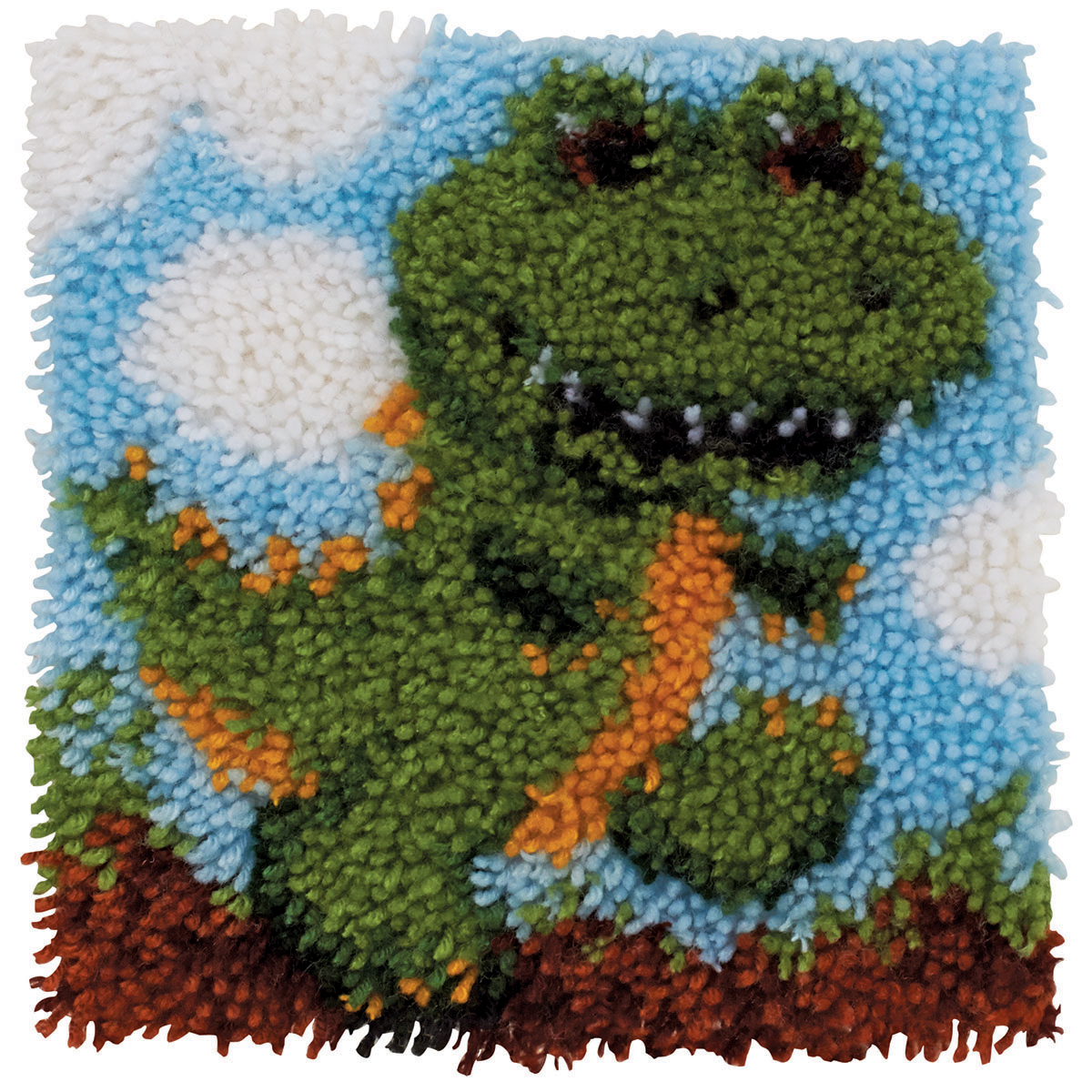 Wonderart Latch Hook Kit 12 X12 Dinosaur Joann Wonderart Latch Hook Kit 12 U0022x12 U0022 Dinosaur
