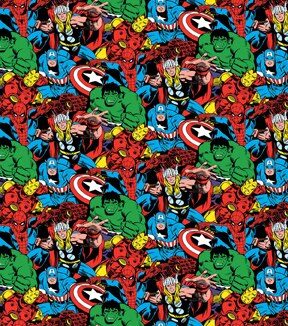Marvel Comics Fleece Fabric 58