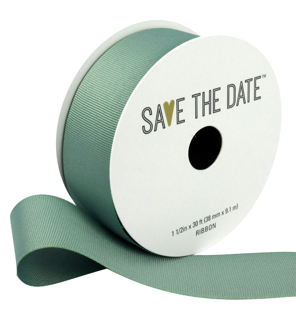 I Love Girl Scout Cookies on dots grosgrain ribbon 1/" x 3 ft