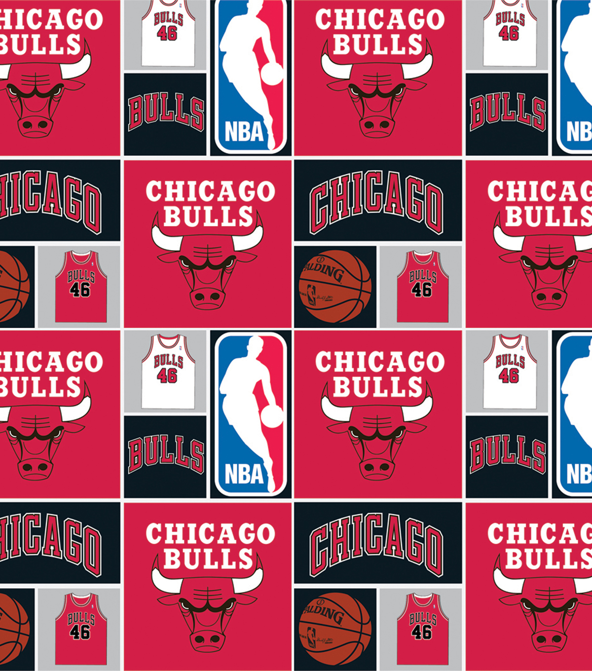 chicago bulls patch cotton fabric 44 joann