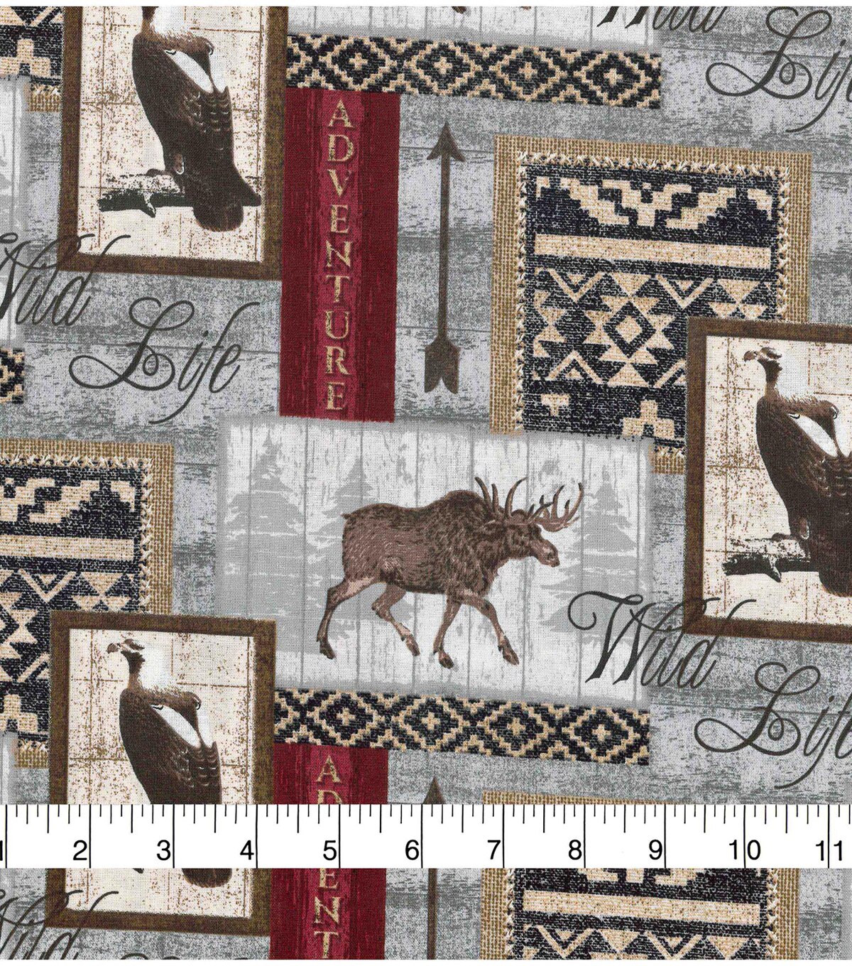 Novelty Cotton Fabric-Wilderness & Wild Life Patch | JOANN