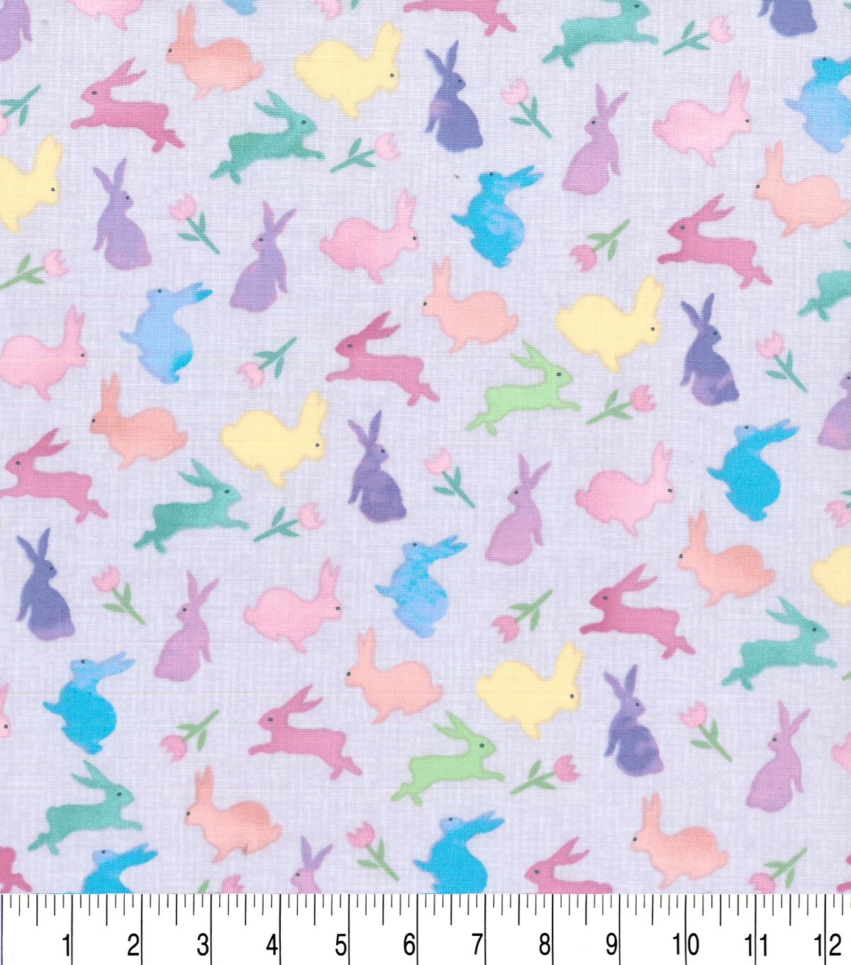 Easter Cotton Fabric-Multi Mixed Bunnies | JOANN