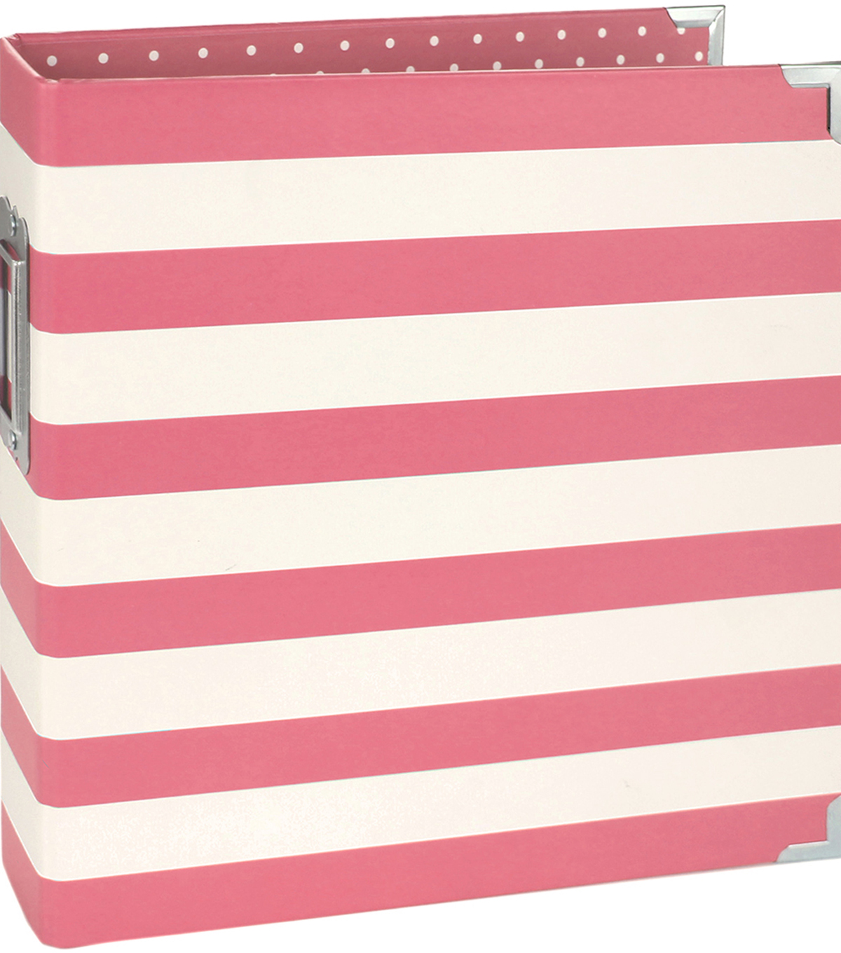 Black Striped Designer Binder 6/" x 8/" Binder Stripe Simple Stories Snatp