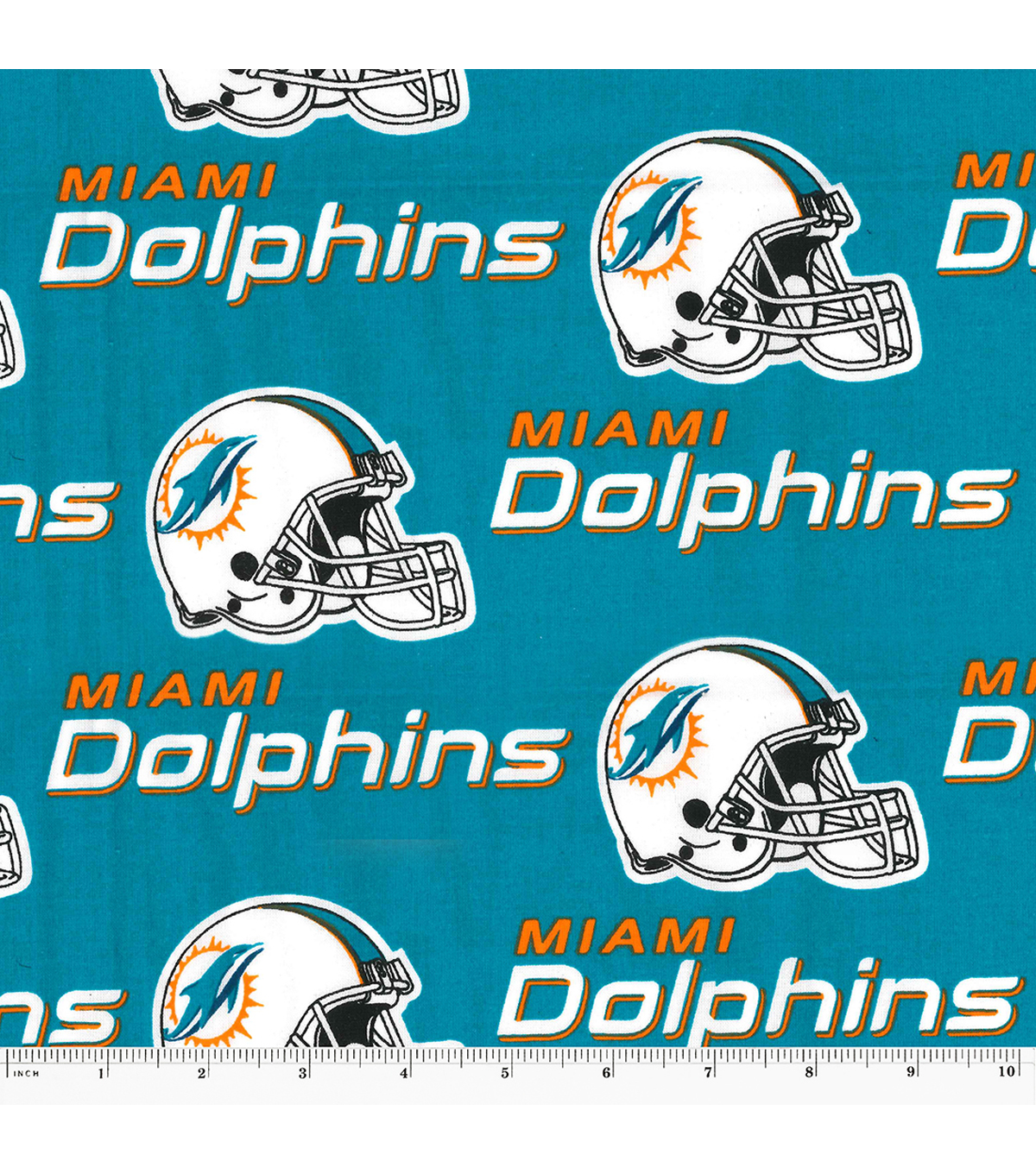 miami dolphins cotton fabric 58 mascot logo joann