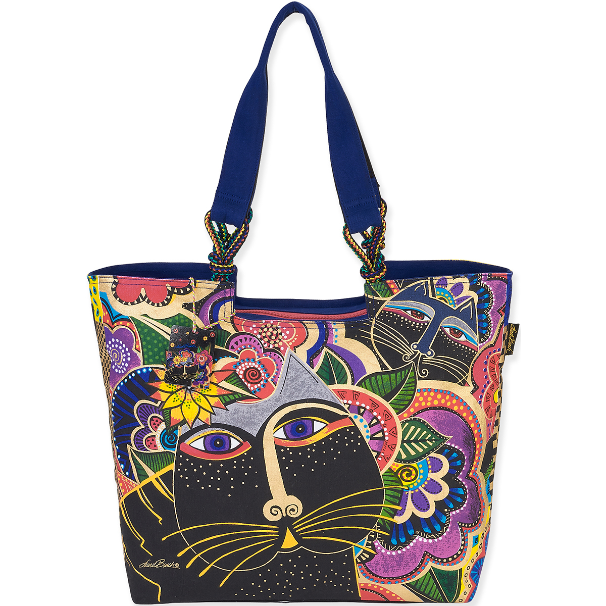 Laurel Burch Tote Shoulder 21 X5 X15 Carlotta S Cats Joann Laurel Burch Tote Shoulder 21 U0022x5 U0022x15 U0022
