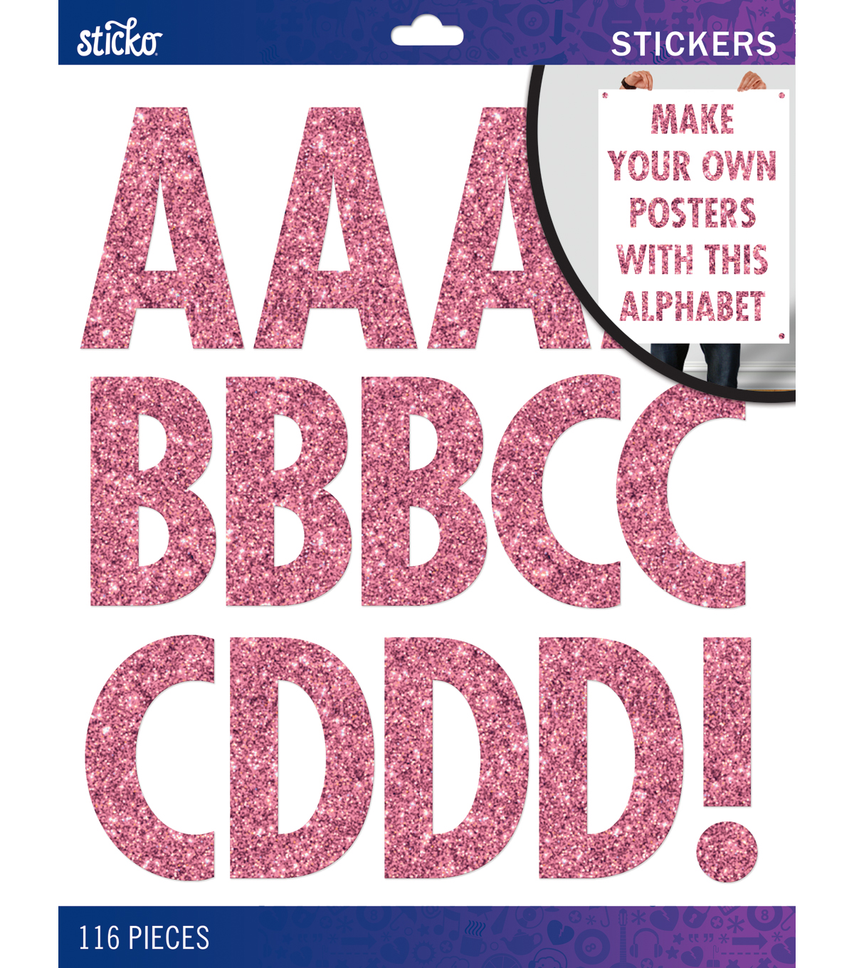 glitter futura regular x large alpha stickers joann glitter letter stickers