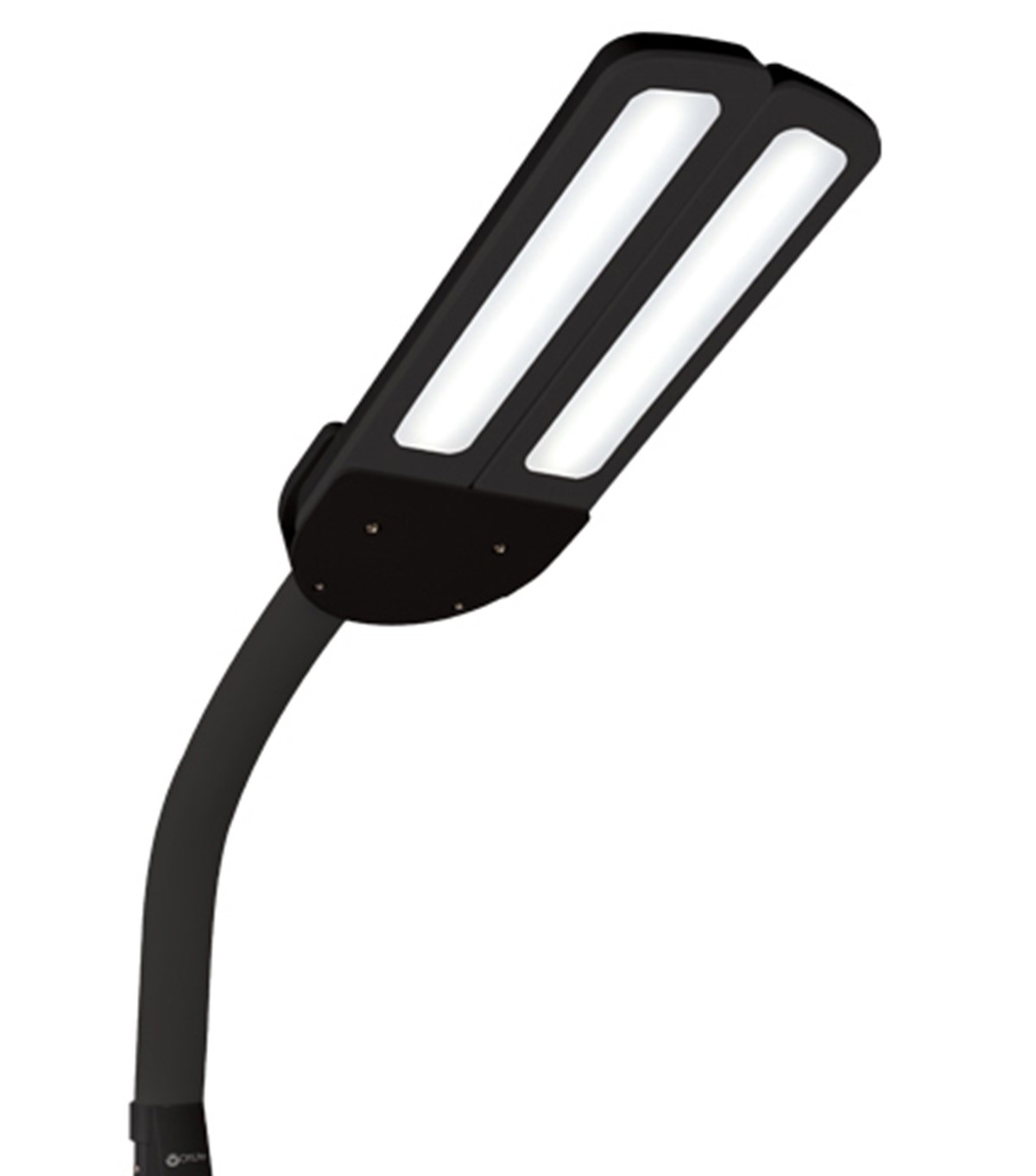 Ottlite Dual Shade Led Floor Lamp With Usb Charging Station Black