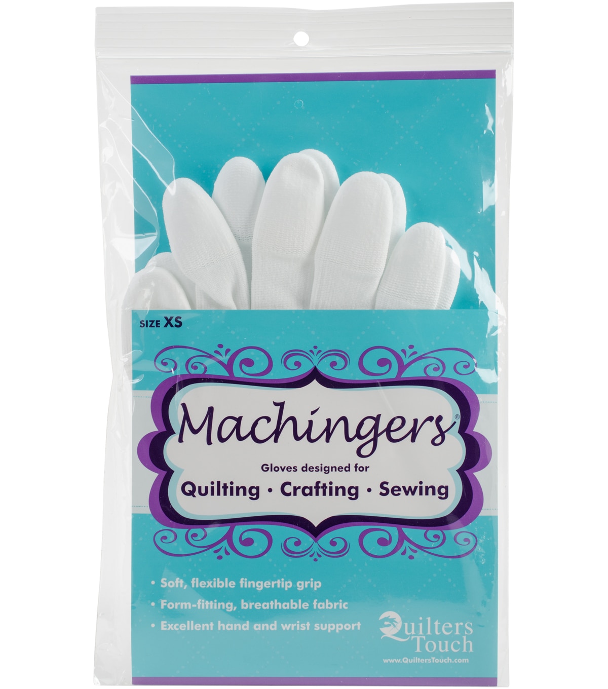 Machingers Quilting Gloves Size Chart