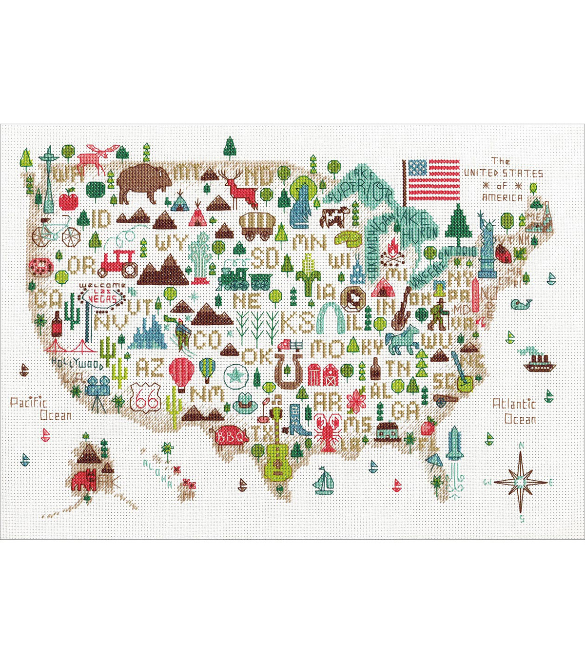 Dimensions Counted Cross Stitch Kit 14''x10'' Illustrated Life | JOANN