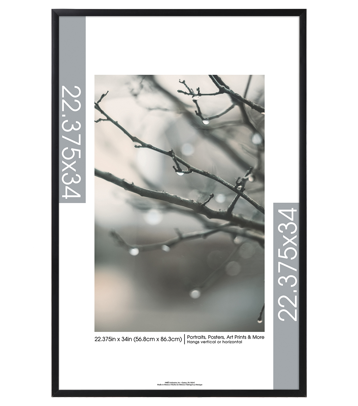 black gallery poster frame