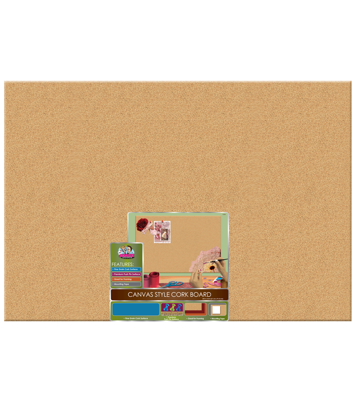 The Board Dudes 24 X36 Unframed Canvas Style Cork The Board Dudes 24 U0027 U0027x36 Unframed Canvas Style Cork